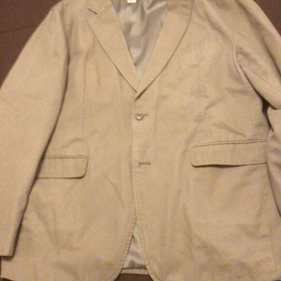 Men's Tan Blazer Cotton Summer Wear Size XXL - Picture 8 of 11